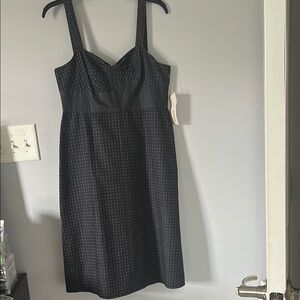 Black/Gray Polka Dot Dress
